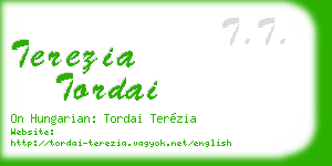 terezia tordai business card